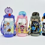 ترمس مدرسي درجة اولى طوبو رسومات كارتون مع سير تعليق 450 مل بلاستيك قوي