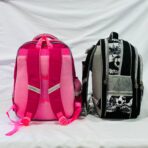 ⁦حقيبة مدرسية رسومات بدون عيون 4 جيوب ، اسفنج على الظهر⁩ - الصورة ⁦2⁩