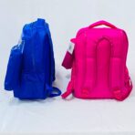 ⁦حقيبة مدرسية مع كوتي مناسبة للـ صف الاول والروضة 2 جيوب⁩ - الصورة ⁦2⁩