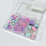 طقم مكتبية دبوس مشابك و كليبس الوان هادية من DL