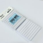 ورق ملاحظات لاصق ابيض مسطر