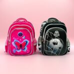 حقيبة مدرسية رسومات بدون عيون 4 جيوب ، اسفنج على الظهر