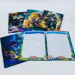 كراسة انجليزي مرسومه جاهزة 60 ورقة ، لا تحتاج إلى تلوين او تسطير