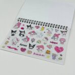 ⁦مذكرة طوابع بناتية سانريو و هيلو كيتي 10 ورقات⁩ - الصورة ⁦5⁩