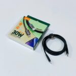 وصلة خيط شحن ايفون إلى مدخل تايب سي عريض طول 1.5 متر 30 وات