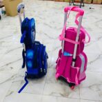 ⁦حقيبة جر درجة اولى عجلات 3 قطع، شنطة فطور و مقلمة ادوات يد ألمنيوم 2 أطوال قومه مطاط⁩ - الصورة ⁦5⁩