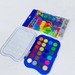 ⁦طقم الوان مائية حجرية 24 درجة مع فرشاة ماركة DOMS⁩ - الصورة ⁦2⁩