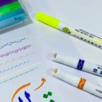 ⁦اقلام رأسين تزيين وخطاط كتابة  6 ألوان رسمات وخطاط عادي⁩ - الصورة ⁦6⁩