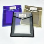 ملف بطمة ملون شفاف لـ حفظ الأوراق والدفاتر مقاس A4