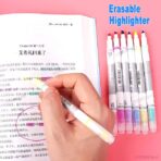 ⁦اقلام هايلايتر قابلة للمسح من فلامينجو 6 & 8 خطاطات⁩ - الصورة ⁦2⁩