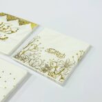 ⁦مناديل مناسبات راقية بالذهبي عبوة 20 منديل⁩ - الصورة ⁦2⁩