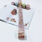 ⁦رول طوابع بناتية شفافة لتزيين الكراسات والآرت جورنال⁩ - الصورة ⁦5⁩