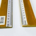 ⁦مسطرة خشبية حافة ألمنيوم 60 سم⁩ - الصورة ⁦2⁩