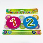 مجموعة ارقام مغناطيسية لاصقة على السبورة