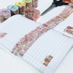 ⁦رول طوابع بناتية شفافة لتزيين الكراسات والآرت جورنال⁩ - الصورة ⁦2⁩