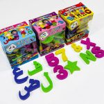 مجموعة حروف عربي انجليزي أرقام مغناطيسية فوم لاصقة على السبورة