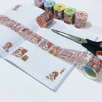 ⁦رول طوابع بناتية شفافة لتزيين الكراسات والآرت جورنال⁩ - الصورة ⁦3⁩