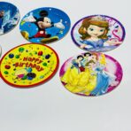 ⁦مجموعة صحون عيد ميلاد رسومات عبوة 10 قطع⁩ - الصورة ⁦3⁩