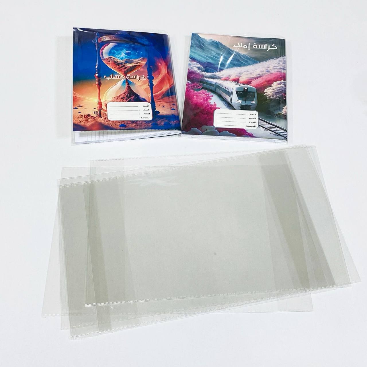 photo_7_2024-09-12_14-00-49 غلاف كراسات شفاف عبوه 8 قطع - الصورة 1