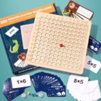 ⁦لعبة تعليم جدول الـ ضرب والعمليات الحسابية الخشبية⁩ - الصورة ⁦3⁩