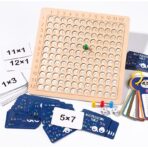 ⁦لعبة تعليم جدول الـ ضرب والعمليات الحسابية الخشبية⁩ - الصورة ⁦4⁩