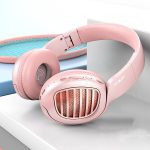 سماعة رأس بلوتوث وردية موكسوم المحيطية بصوت عالي الجودة