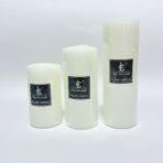 ⁦شموع بيضاء كبيرة ديكور في الحفلات والمناسبات الخاصة 3 أحجام⁩ - الصورة ⁦2⁩