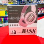 ⁦سماعة رأس بلوتوث وردية موكسوم المحيطية بصوت عالي الجودة⁩ - الصورة ⁦3⁩