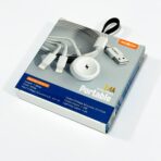 ⁦خيط شحن ايفون وساعة ذكية 3 في 1 MOXOM طول 1 متر⁩ - الصورة ⁦2⁩