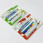 طقم الوان اكريليك & مائية 12 لون مع صحن تخليط وفرش من BeiQi