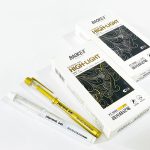 قلم حبر سائل باللون الذهبي و الأبيض 1.0 مم من BAOKE