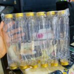 ⁦دستة 12 شيشة توزيعات مناسبة 200 مل غطاء ذهبي للحفلات والأفراح⁩ - الصورة ⁦2⁩