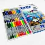 ⁦الوان فرشاة مائية دومز 26 لون رأس ناعم للرسامين⁩ - الصورة ⁦2⁩