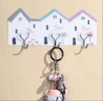 ⁦علاقة لاصقة بتصميم منزل لا تحتاج إلى حفر 2 قطع⁩ - الصورة ⁦3⁩