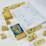 طقم اختام خشبية راقية لمحبين الزينة والآرت جورنال