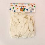 ⁦بالونات أبيض ممتازة عبوة 50 بالون للمناسبات⁩ - الصورة ⁦2⁩