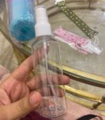 ⁦عبوة بخاخ بلاستيك فارغه حجم 100 مل للتطهير وخلط معطرات الجسم والروائح سهلة الحمل⁩ - الصورة ⁦6⁩