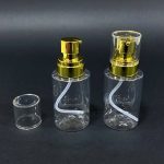 عبوة بلاستيك راقية للـ زيوت واللوشن وكريمات التجميل رأس ذهبي 80 مل