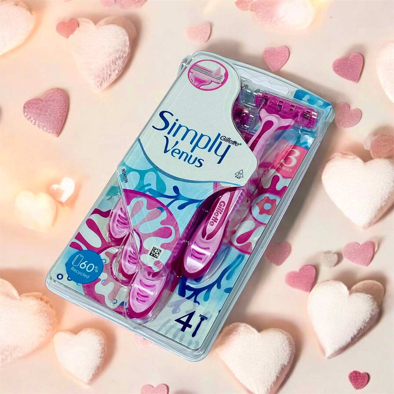 photo_1_2024-11-22_13-27-06 شفرات حلاقة نسائية فينوس من جيليت 4 قطع 3 شفرات - الصورة 1