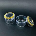 ⁦مجموعة علب توزيعات 12 علبة شفافه زينة ذهبية للمكسرات والبخورات في المناسبات⁩ - الصورة ⁦3⁩