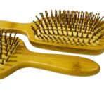 ⁦مشط شعر خشبي كامل مانعه للكهرباء الساكنة لجميع انواع الشعر⁩ - الصورة ⁦2⁩