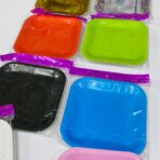 ⁦مجموعة صحون ملونة عدد 10 قطع للحفلات والمناسبات⁩ - الصورة ⁦4⁩