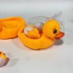 ⁦لعبة عائلة بطة حوض استحمام للأطفال مع زواية صوت 3 بطات + بيضة⁩ - الصورة ⁦5⁩