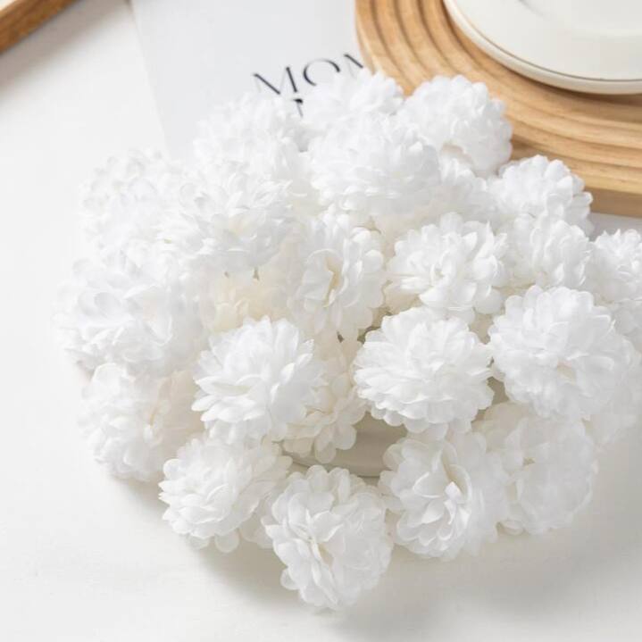 photo_3_2024-11-26_00-32-13 مجموعة رأس ورد زينة ابيض عدد 30 وردة صناعي للتغليف والتزيين في الحفلات زهور بيضاء - الصورة 1