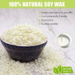 ⁦شمع الصويا طبيعي 100%  1 كيلو حبيبات لصناعة الشموع سهل المزج مع العطور والألوان WFHM77⁩ - الصورة ⁦8⁩