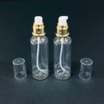 ⁦عبوة بلاستيك للزيوت واللوشن وكريمات التجميل عبوة 100 مل رأس ذهبي⁩ - الصورة ⁦6⁩