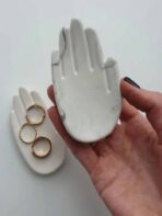 ⁦قالب سيليكون يد صغير لصنع كونكريت والجبس لديكورات المنزل والاعمال اليدوية WFHM77⁩ - الصورة ⁦2⁩