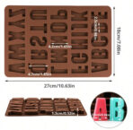 ⁦قالب سيلكون الحروف الانجليزية WFHM77⁩ - الصورة ⁦5⁩