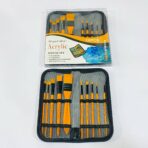 ⁦طقم فرش تلوين مع حقيبة حماية 10 أحجام جميع الزوايا⁩ - الصورة ⁦5⁩