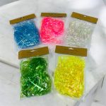 اشرطة تزيين هدايا وبوكسات نايلو لامعه ملونة داخل كيس